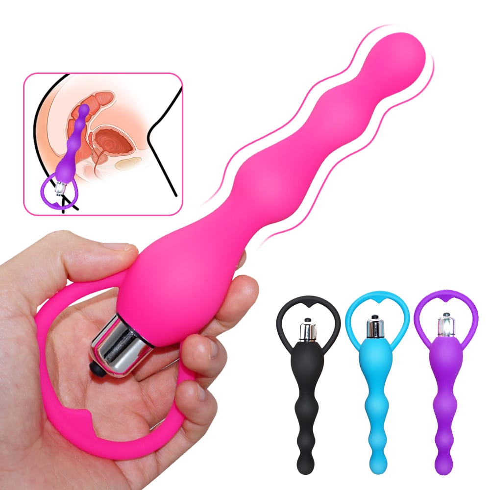 Sex Toys Anal Vibrator, Sexo Long Anal Plugs Beaded Erotic Toys Adult Products for Women and Men