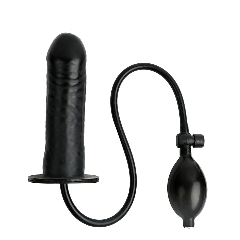 IKOKY Inflatable Huge Dildo with Pump Female Masturbator Anal Plug Sex Toys for Women Fake Penis Butt Plug Sex Shop