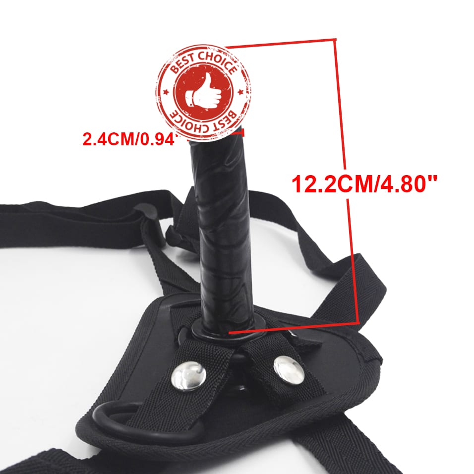 camaTech Strap On Mini Dildo With Suction Cup Leather Strapon Penis Harness For Women Vagina/Anal Plug Lesbian Underwear Sex Toy