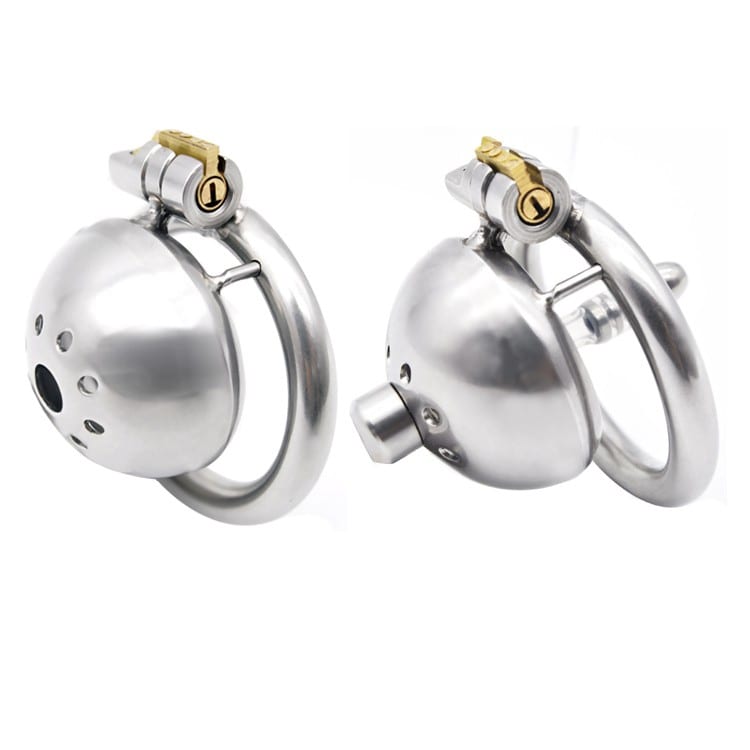 Prison Bird 304 stainless steel  Male Chastity Device Super Small Short Cock Cage with Stealth lock  Ring Sex Toy A269