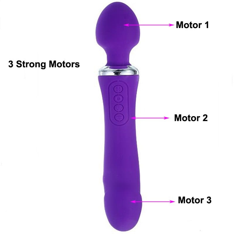 Violent space 12 Speeds Vibrators for women Magic wand Double Dildo anal Rabbit vibrator Sex toys for woman Vibrador Erotic toys