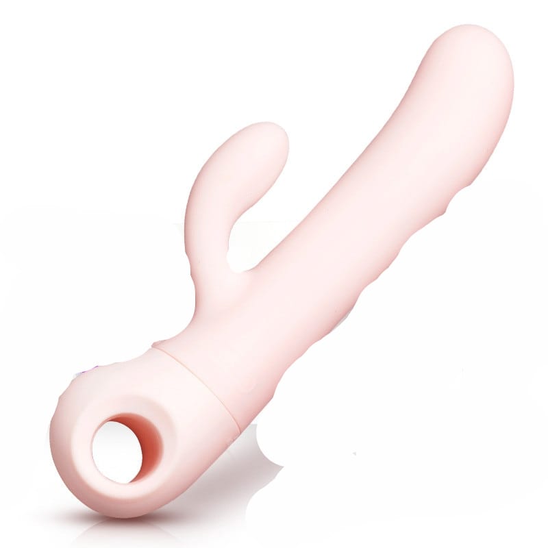Silicone Rabbit Clitoris Dual-Head Electric Vibrator For Women