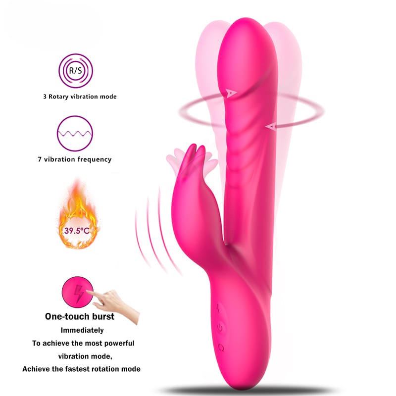 10 Speed Heating AV Stick Hare Vagina Oscillator For Ladies
