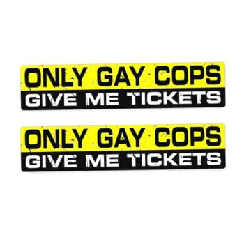 Gay Pride Bumber Stickers | Cops Logo