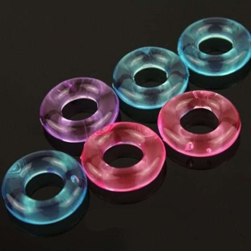 Multi-Color Circle Stretchy Dick Rings For Men
