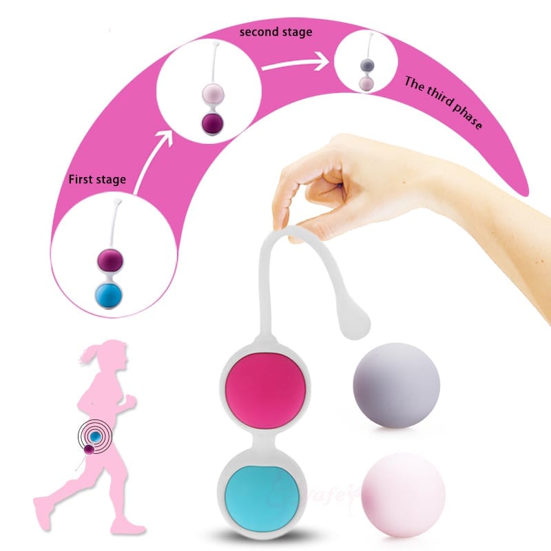 Silicone Kegel Balls Exercise Smart Love egg Vaginal Ball Tight Machine Vibrators Ben Wa Balls Sex Toys for women Adult toy