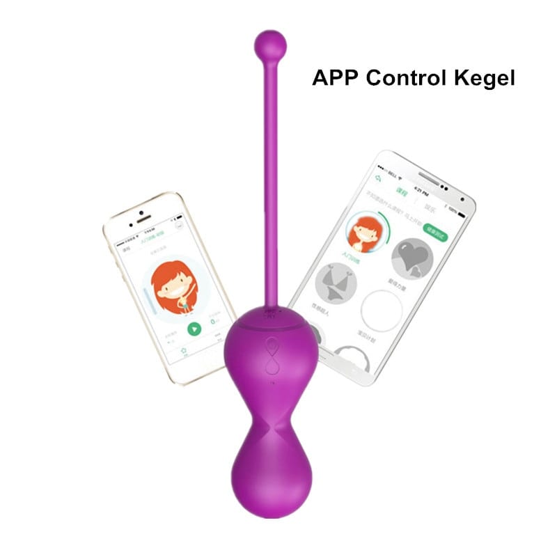 G-spot Ben Wa Balls Vibrating Kegel Balls APP Control Smart Kegel Exercise Ball Vaginal Trainer Vibrator Eggs Sex Toys for Woman