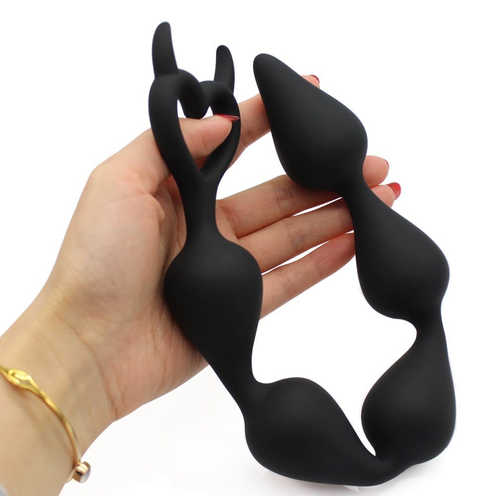 2018 New Arrival Big Silicone Anal Beads Flexible Butt Plugs Anal Sex Toys Sex Products Unisex Anal Balls 36*3.5 cm