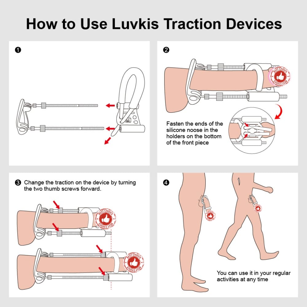 Luvkis Enlargement Penis Extender Medical Free Penis pump Enlarger Stretcher Male Enhancement phallosan Tension Sex Toys for men