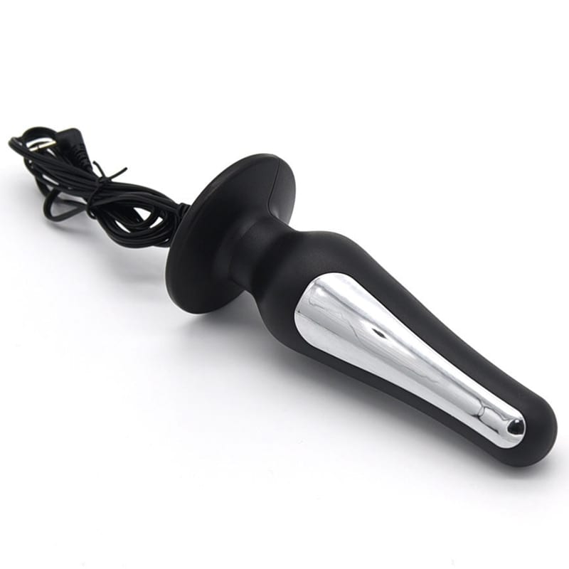 Big Size Electro Sex Anal Plug Electrical Stimulation Butt Plug Anal Vaginal Medical Themed Toys For Men Woman