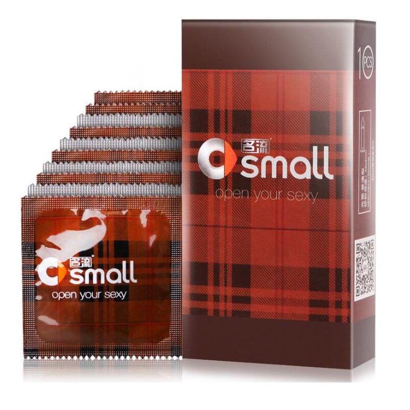 MingLiu 10PCS 45mm small Latex condoms for men ultra-small thin durable condoms sex toys