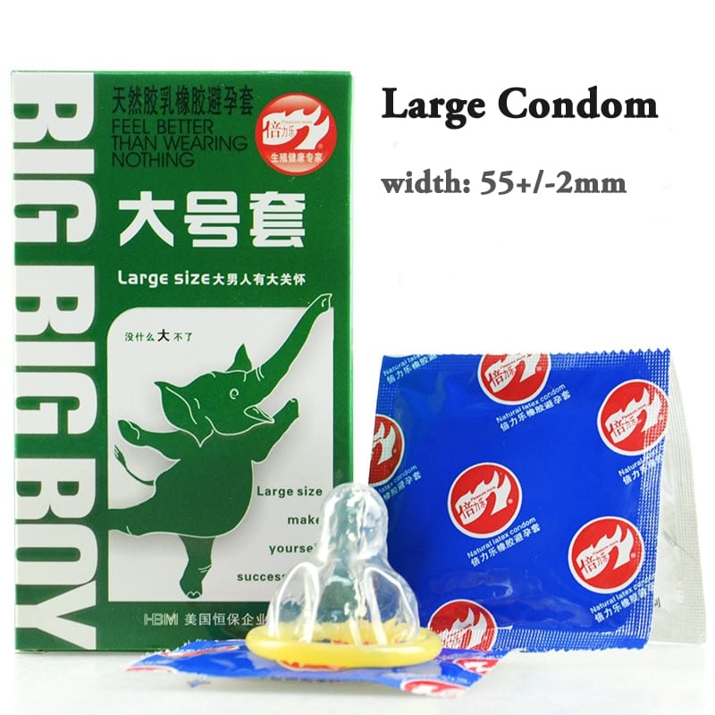 30 pcs/lot Top Quality Large Condom Ultra Thin Condoms For Men 55mm XL Preservativo Condones Adult Sex Products