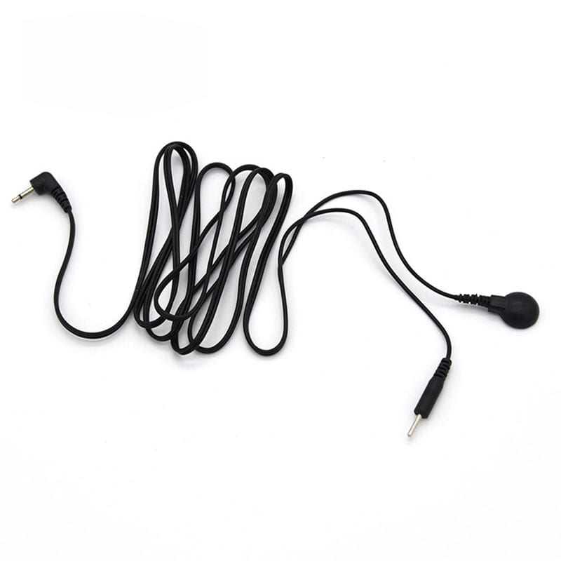 (Black) 1 Pcs Wholesale Electric Shock Sex Toys Accessories,1 in 2 Feature Cable,DIY Sex Games Electro Shock Wires