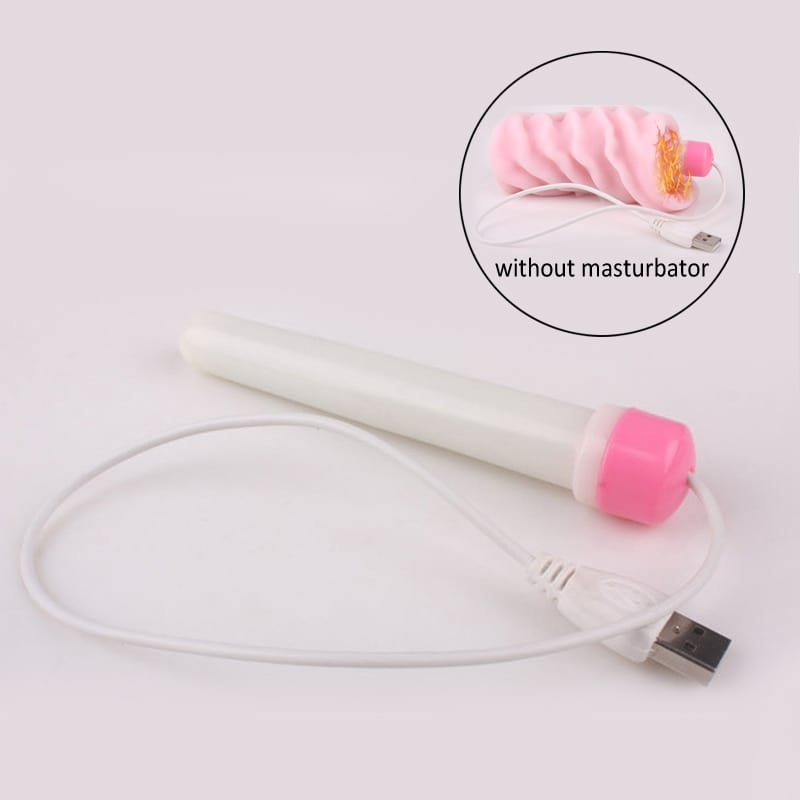 Meselo USB Heated Stick For Male Masturbator Heater Adult Toys Realistic Vagina Accessories Heating Erotic Sex Toys For Men New