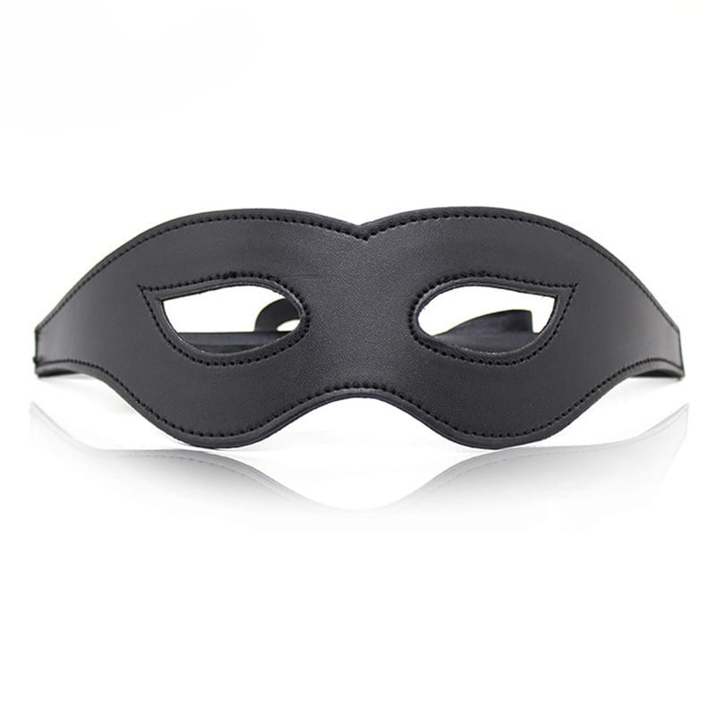Morease Black Sexy Eye Mask Blindfold Bondage Leather Fetish Slave Erotic Cosplay Bdsm Product For Women Adult Game Sex Toys
