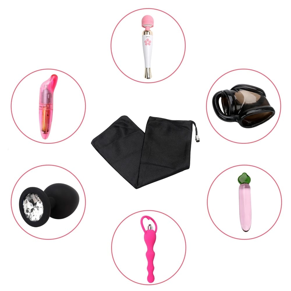 IKOKY Discreet Storage Bags Sexy Dildo Hidden Pouch Special Secret Storage Cover Sex Toys for Vibrator Penis Anal Plug 14*30cm
