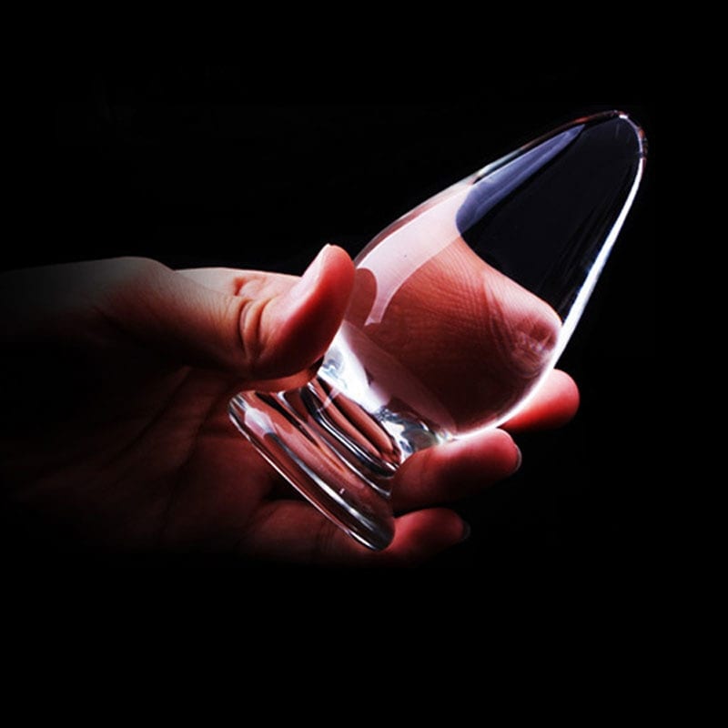 1Pc Glass Anal Butt Plugs Crystal Dildos Beads Ball Erotic Stimulator Fake Penis Female Masturbate Sex Toys for Couples