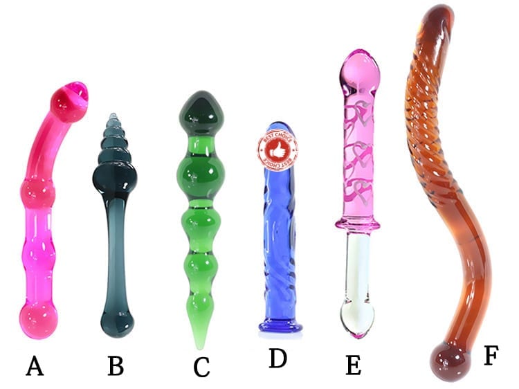 Exquisite Glass Dildo Anal Plug Flirt Masturbator Sex Tools Anal Beads Dildos Butt Plug Glass Penis Sex Toys For Woman Men Gay