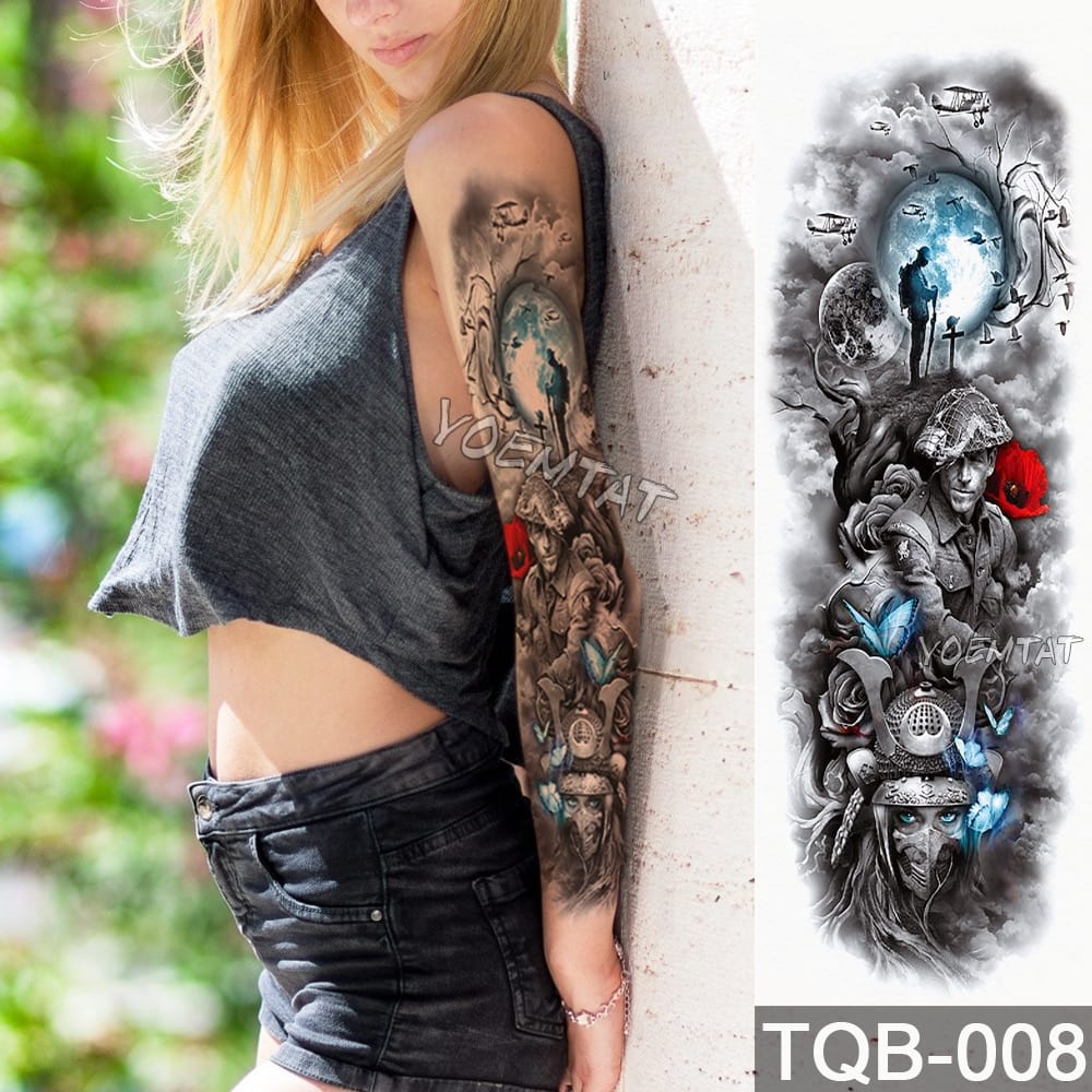 Female Arm Tattoos Sleeve Tattoo Woman Free Global Delivery