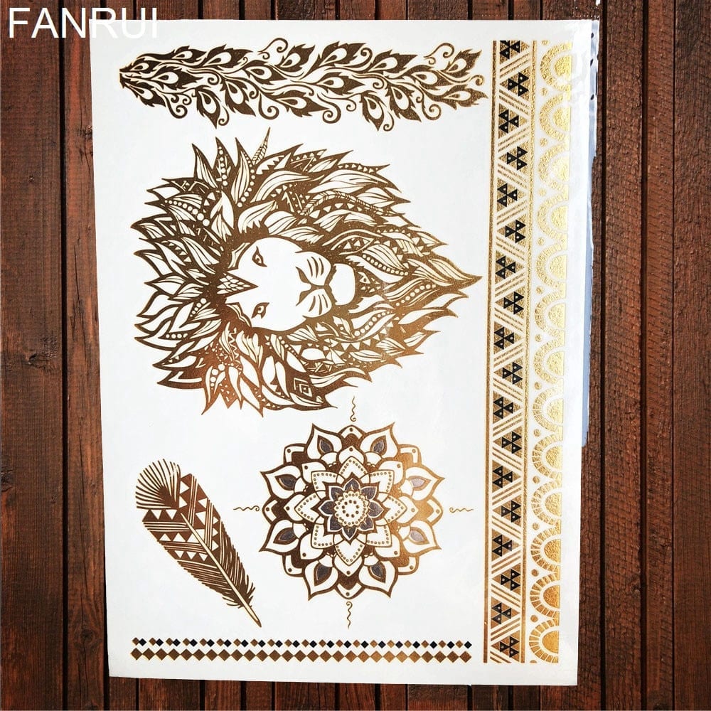 henna stencils skin design tattoo free global delivery