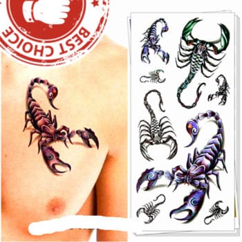 Chest Tattoos For Men | Scorpion Tattoo