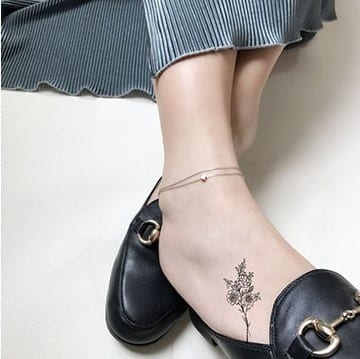 Waterproof Temporary Tattoo camellia rose flowers tatto stickers flash tatoo fake tattoos for girl women lady