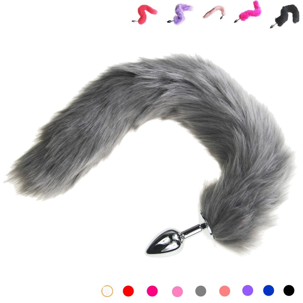 colorful Fox Tail DOG TAILS Butt Anal Plug Sex Toy BULLET buttplug G SPOT Toys Dog Tails COUPLES LOVER  Sex Products SEX GAME