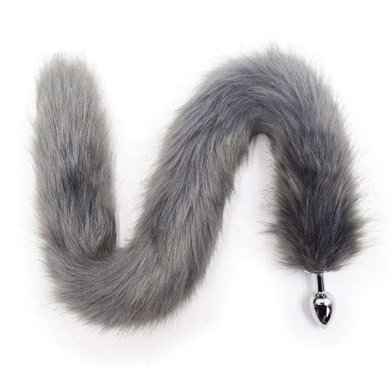 Sweet Dream Adult Artificial 70cm Long Fox Tail Butt Plug Animal Tail Metal Anal Sex Toys Role Play Sex Toys For Woman DW-010