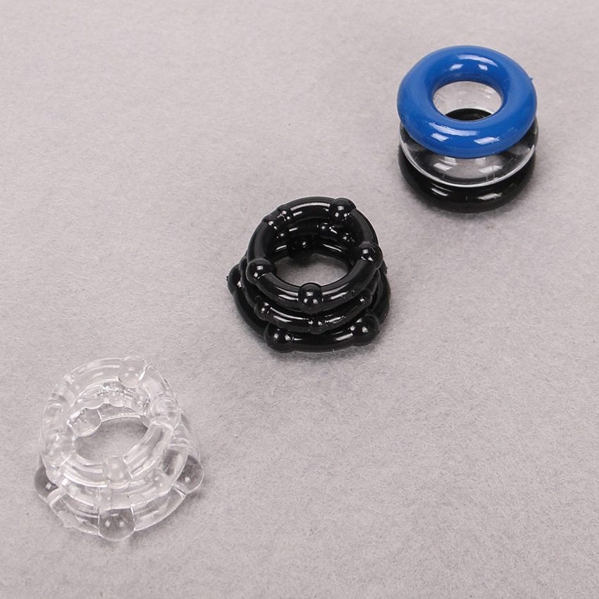 Silicone Cock Rings | Scrotum Rings | 3 Pcs