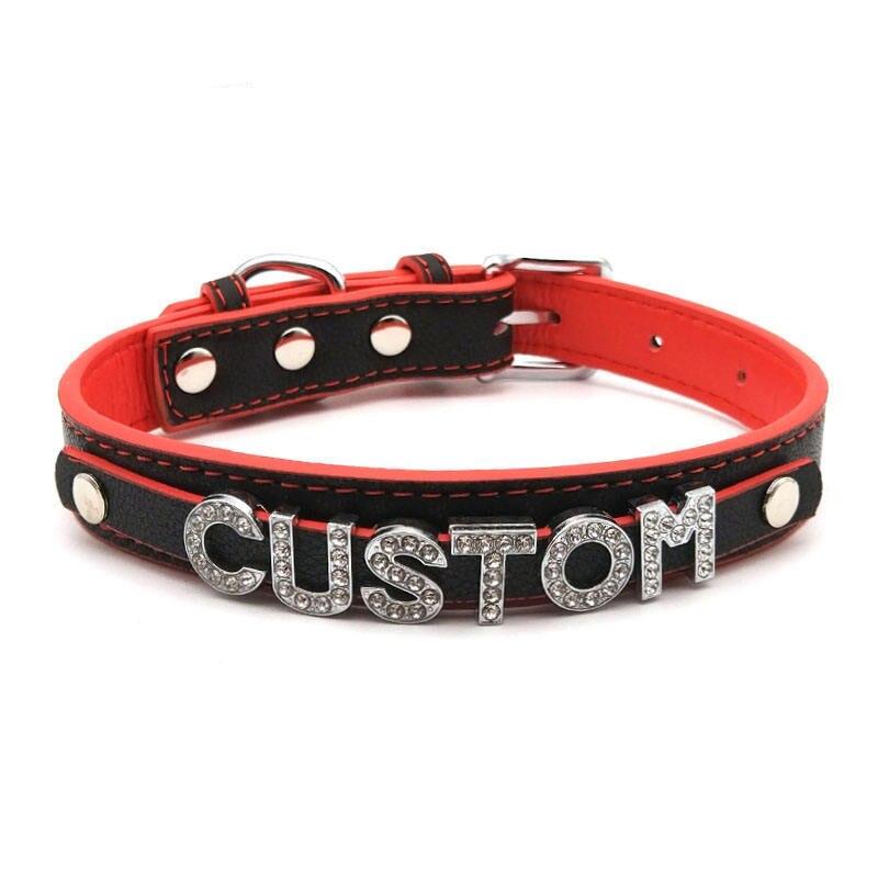 Customized Letters Collar Choker Necklace Men Women Sexy Chocker Role Age Play DDLG Cosplay Jewelry