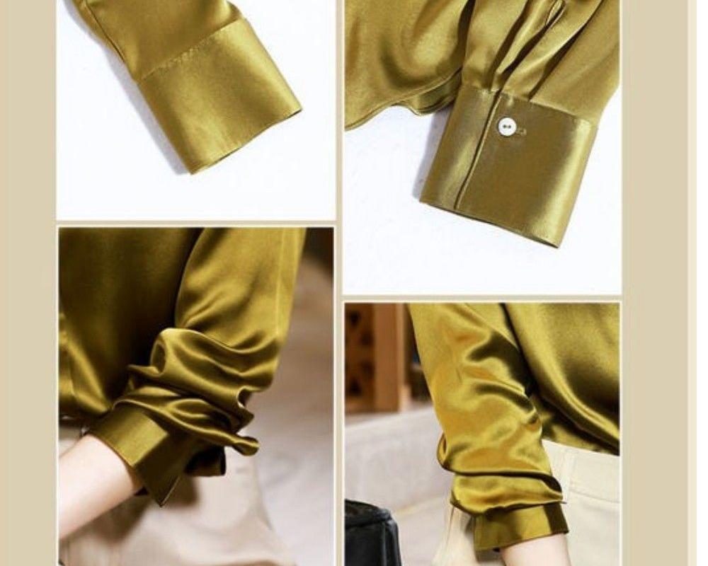 Silk Blouse Long Sleeve | Silk Long Sleeve Shirt