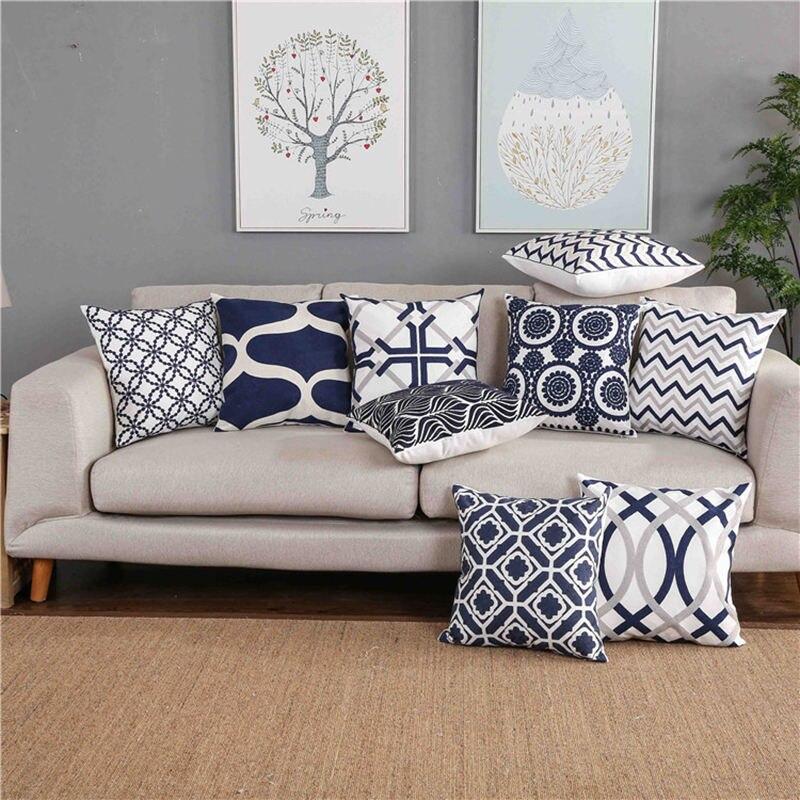Blue Cushion Covers 45x45cm