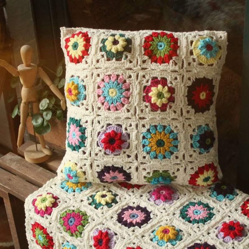 Crochet Cushion Cover 40x40cm