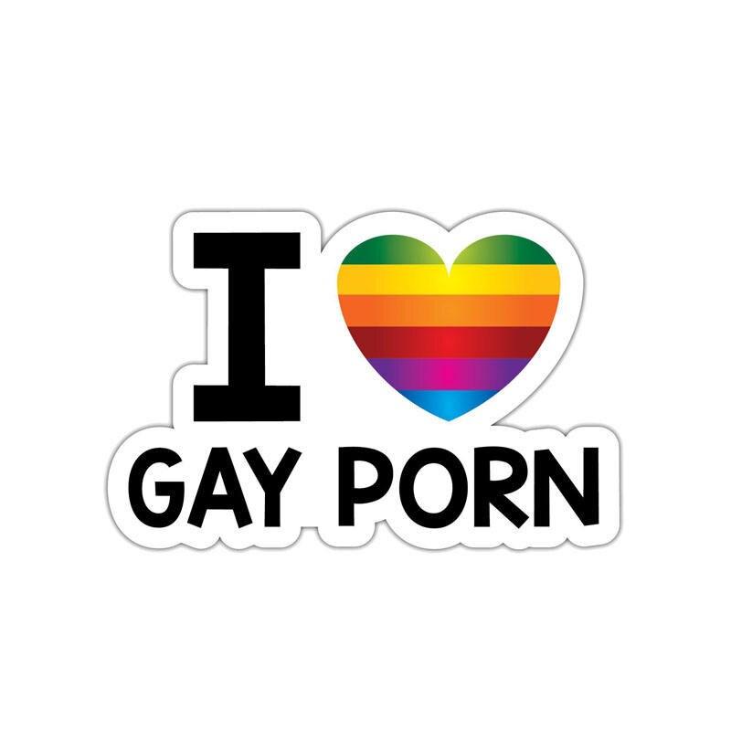Rainbow Stickers | Love Gay Porn Logo
