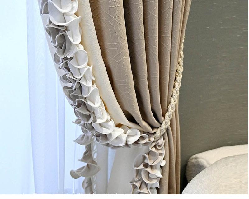 Cream Curtains | Jacquard Curtains