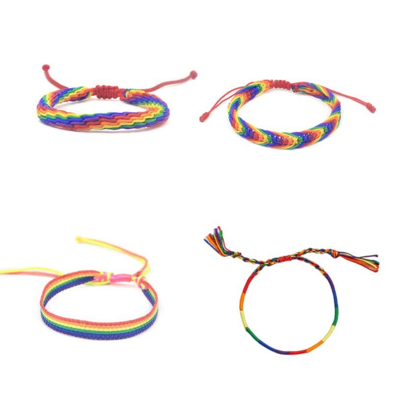 LGBT Rainbow Bracelets For Lesbian Lovers