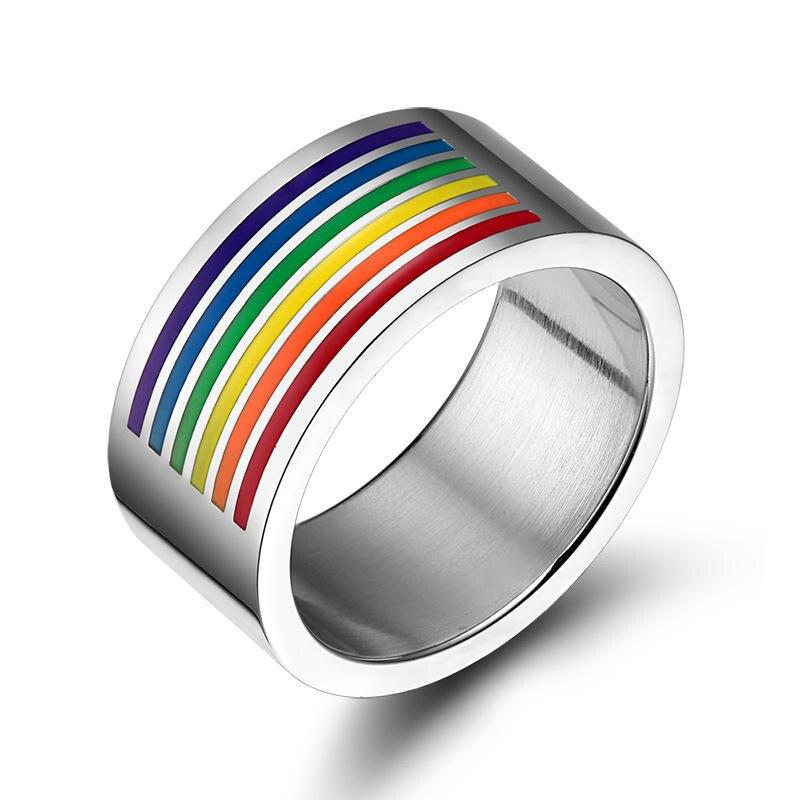 Rainbow Promise Rings | Lesbian Gay Ring