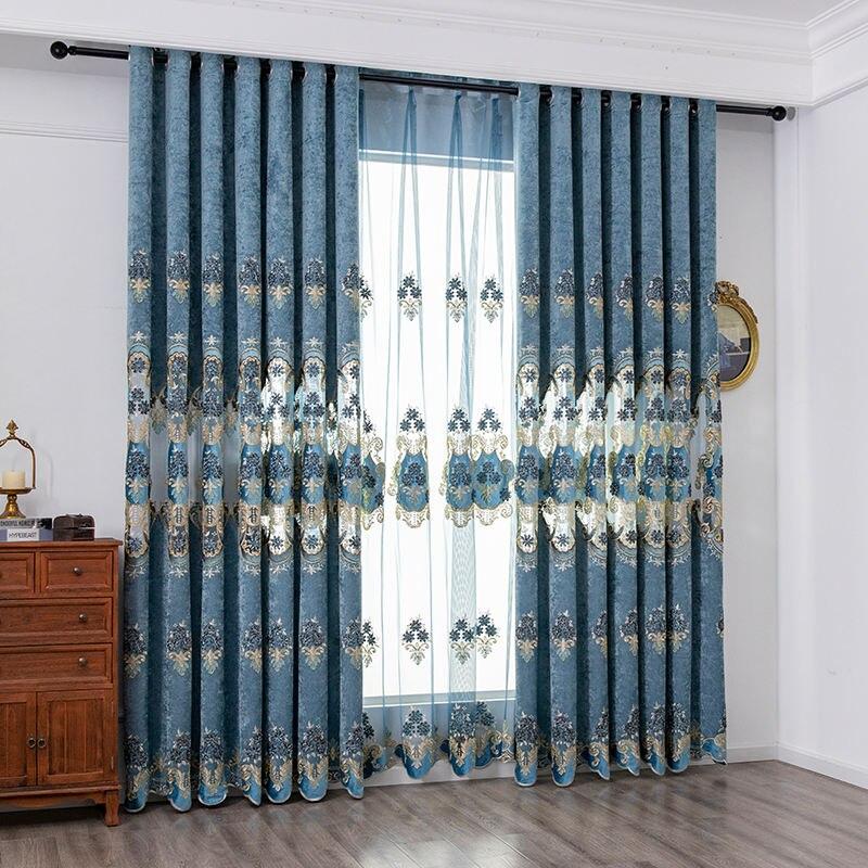 Grey Chenille Curtains
