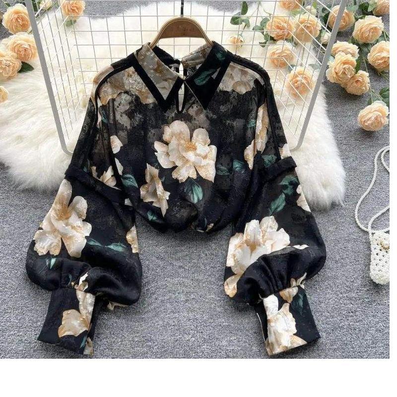 Floral Shirts | High Neck Blouse