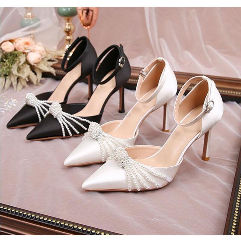Pearl Wedding Shoes For Bride