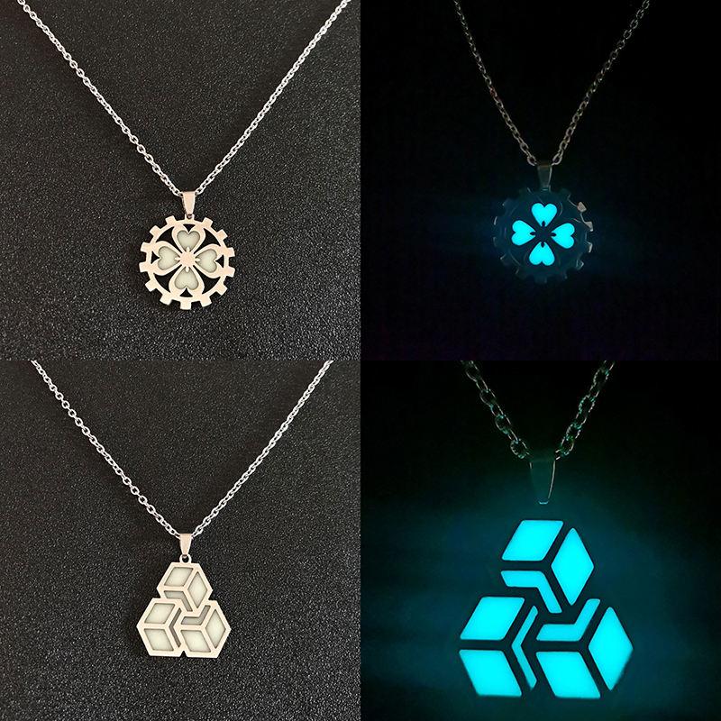 Luminous Necklace | Glowing Pendant | Stainless Steel Necklaces | Party Jewelry