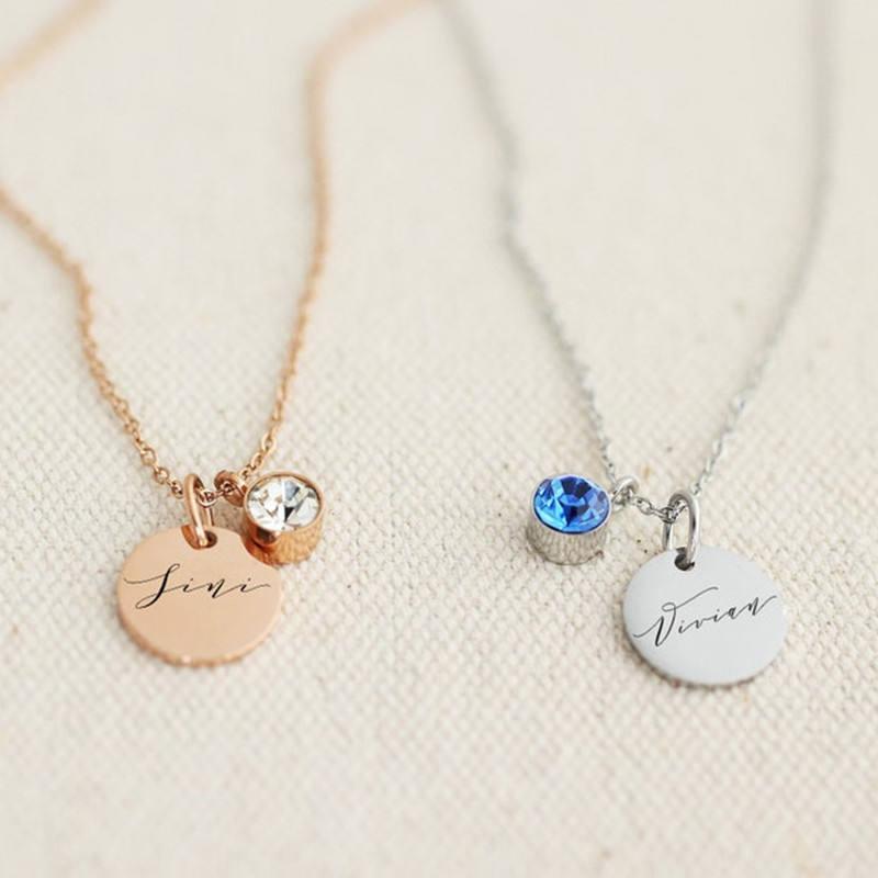 Custom Necklace | Birthstone Necklace | Minimalist, Gifts for Her