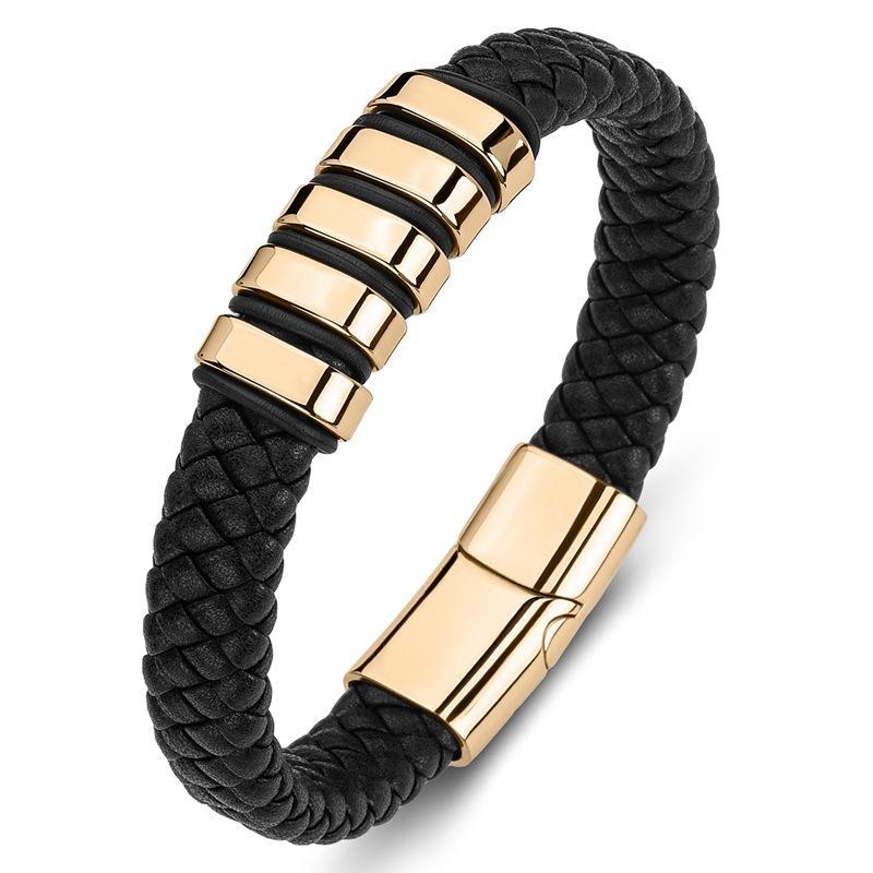 Custom Men Bracelet | Genuine Leather | Magnetic Buckle Bracelet | Birthday Gift For Him