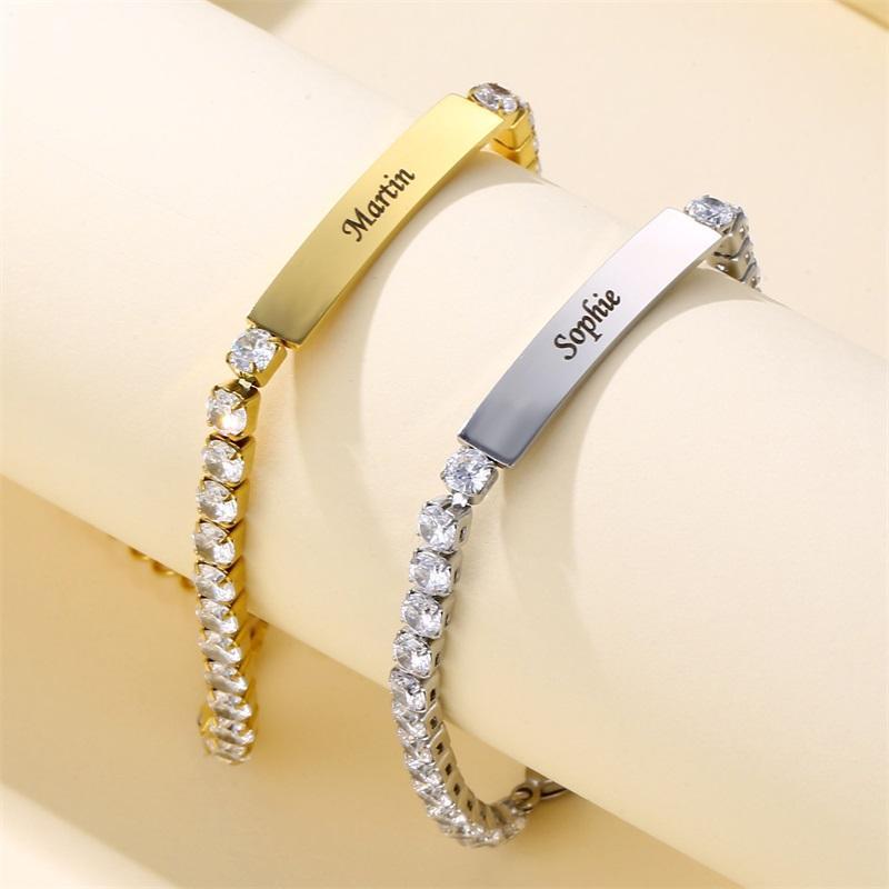 Personalized Women Bracelet | Cubic Zircon Bracelets | Gift For Love