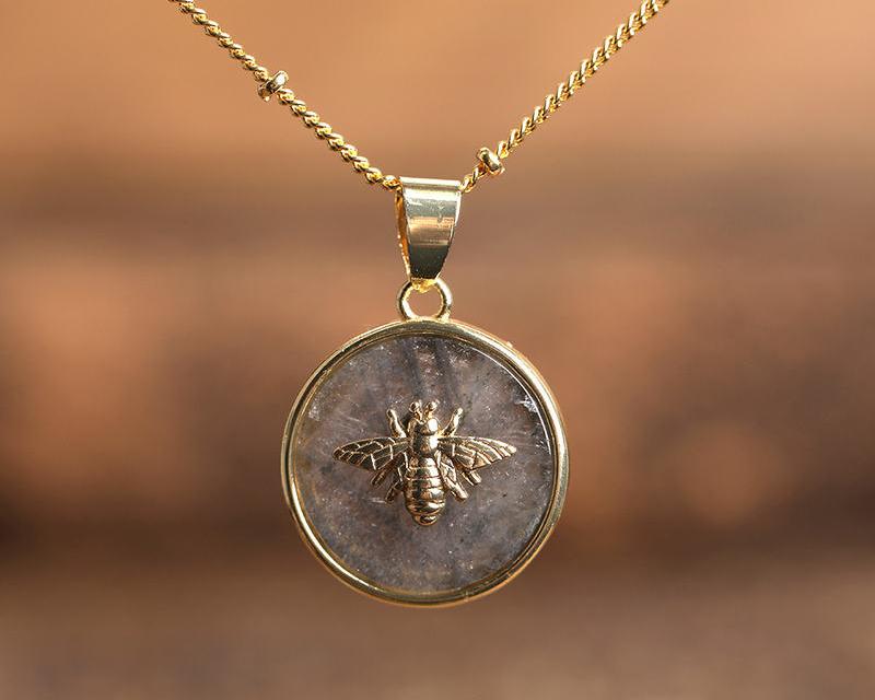 Bee Necklace | Stainless Steel Necklace | Insect Jewelry | Fashion Jewelry