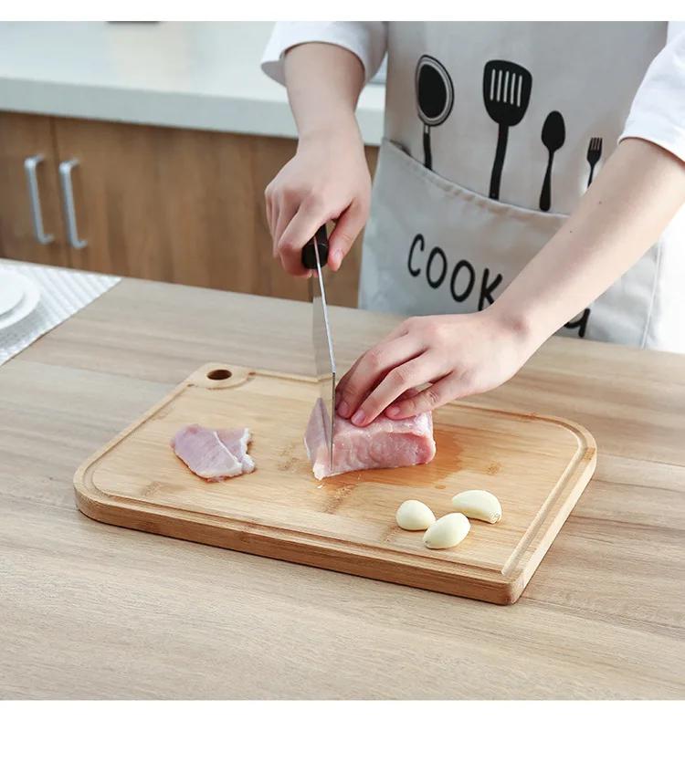 Cutting Board for Kitchen | Heavy Duty Wood Cutting Boards | Bamboo Fruit Cutting Board 