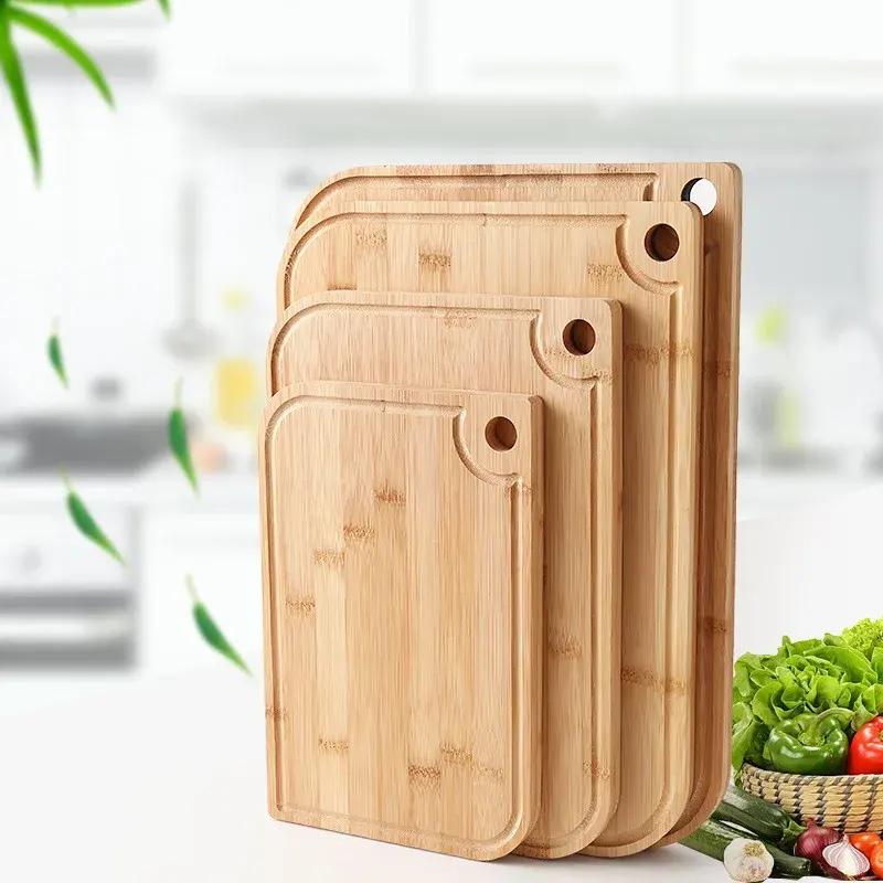 Cutting Board for Kitchen | Heavy Duty Wood Cutting Boards | Bamboo Fruit Cutting Board