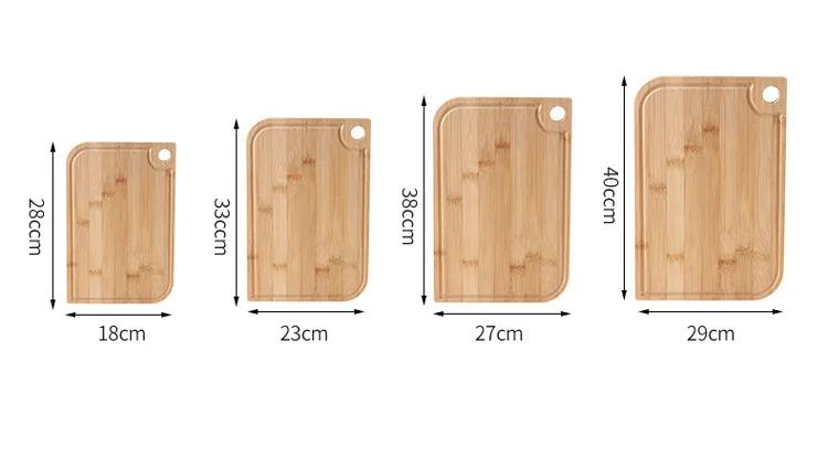 Cutting Board for Kitchen | Heavy Duty Wood Cutting Boards | Bamboo Fruit Cutting Board 