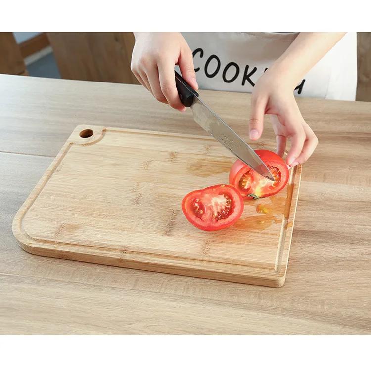 Cutting Board for Kitchen | Heavy Duty Wood Cutting Boards | Bamboo Fruit Cutting Board 