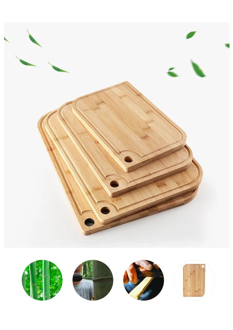 Cutting Board for Kitchen | Heavy Duty Wood Cutting Boards | Bamboo Fruit Cutting Board 